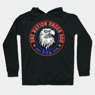 One Nation Under God Eagle Hoodie